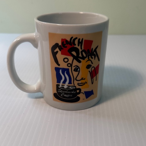 Starbucks French Roast Mug - White with Multicolor Design - Picture 2 of 4